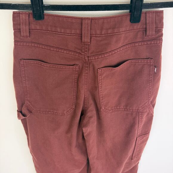 Aritzia TNA Womens Greenwich High Waisted Utility Carpenter Warm Umber Pants 0 - Picture 5 of 11